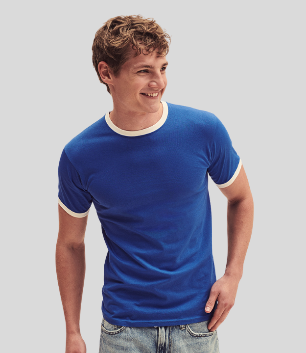 Fruit of the Loom Mens Valueweight Ringer T Fruit of the Loom