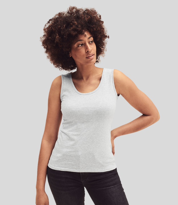 Fruit of the Loom Ladies Valueweight Athletic Vest Fruit of the Loom