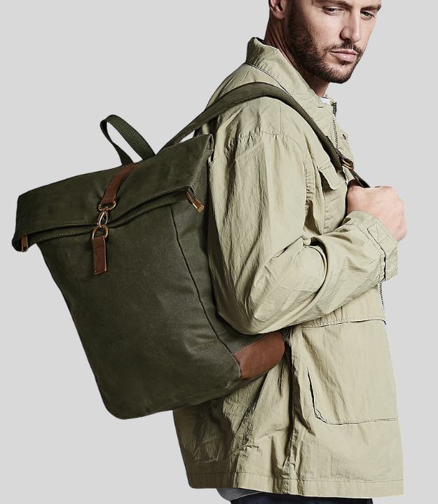 Quadra | Heritage Waxed Canvas Backpack - Prime Apparel