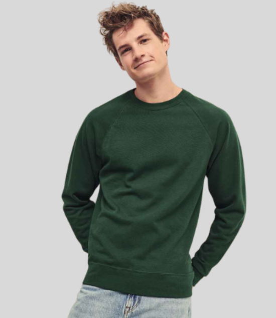 Fruit of the Loom Lightweight Raglan Sweatshirt | Multicolor | S - 2XL - Prime Apparel