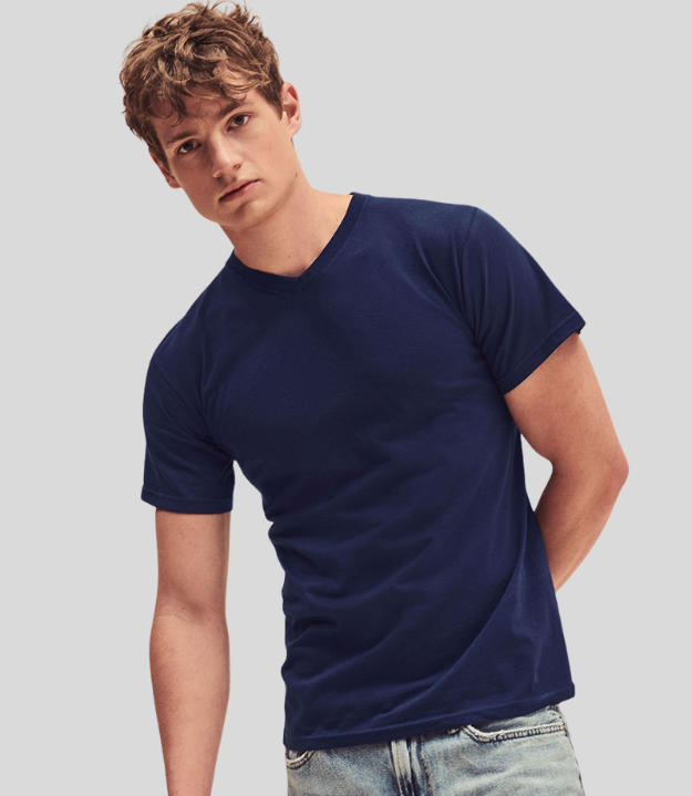 Fruit of the Loom Mens Iconic 150 V-Neck T