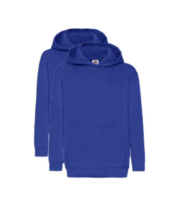Fruit of the Loom Kids Classic Hooded Sweat | Royal Blue | Pack of 2 FRUIT OF THE LOOM (7279887302174803718)