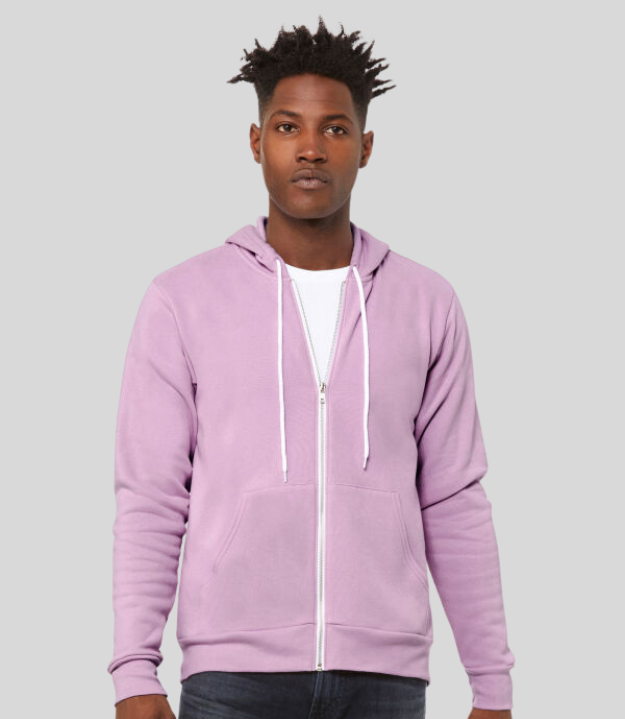Bella and Canvas | Unisex Poly-Cotton Fleece Full-Zip Hoodie - Prime Apparel