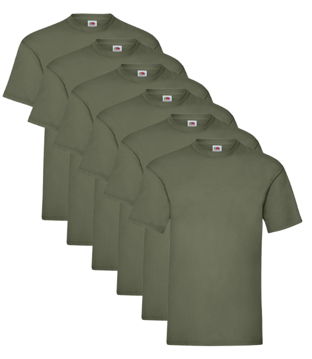 6 Pack T Shirts Short Sleeve - Everyday Comfort, Maximum Value Fruit of the Loom