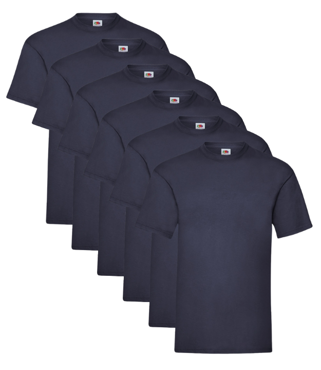 6 Pack T Shirts Short Sleeve - Everyday Comfort, Maximum Value Fruit of the Loom
