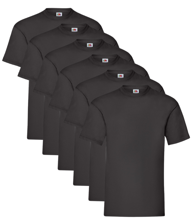 6 Pack T Shirts Short Sleeve - Everyday Comfort, Maximum Value Fruit of the Loom