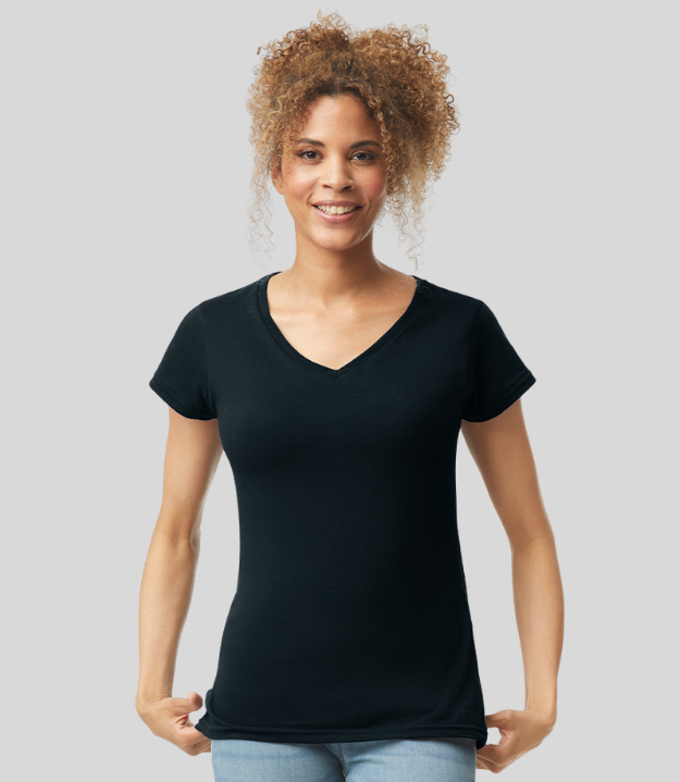 Gildan Softstyle Ladies V-Neck T-Shirt - Prime Apparel