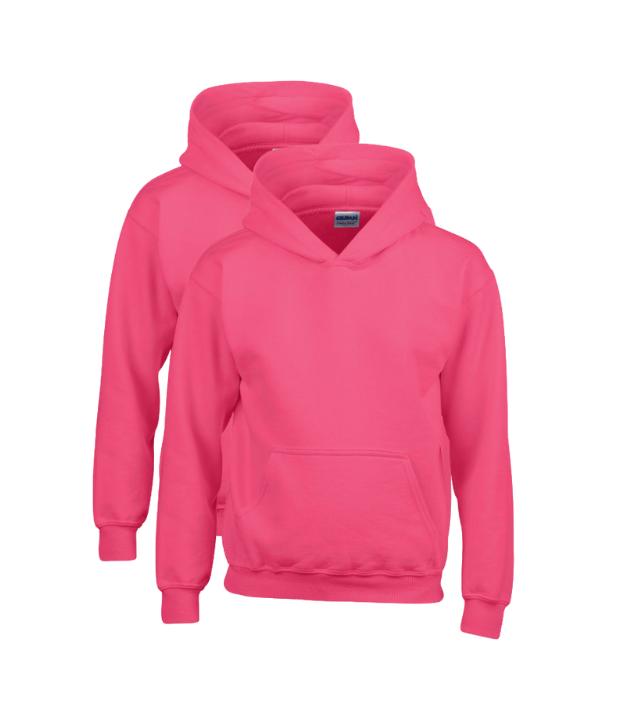 Gildan Heavy Blend Youth Hooded Sweatshirt Pack of 2 Plain Menswear Pullover GILDAN (7184176719711028997)