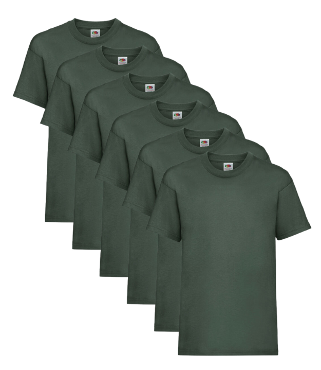 6 Pack T Shirts Short Sleeve - Everyday Comfort, Maximum Value Fruit of the Loom
