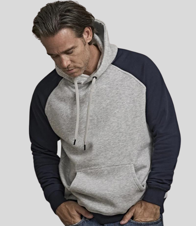 Tee Jays | Mens Two-Tone Hooded Sweat Tee Jays