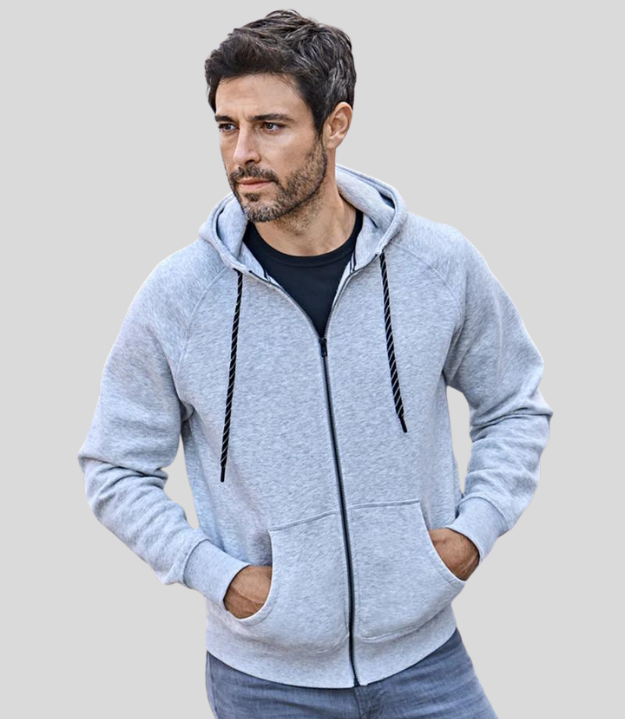 Tee Jays | Mens Fashion Full Zip Hood Tee Jays