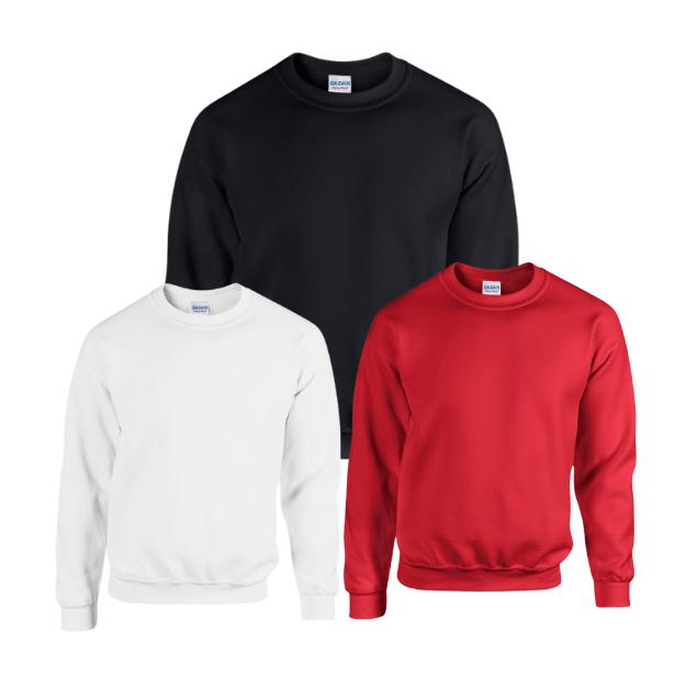 Gildan Heavy Blend Adult Crewneck Sweatshirt Pack of 2 Casual Long Sleeve Classic Menswear Plain GILDAN (7184176719711028997)