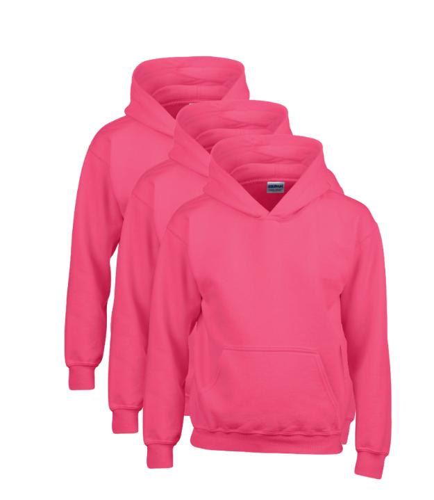 Gildan Heavy Blend Youth Hooded Sweatshirt Pack of 3 Menswear Plain Pullover GILDAN (7184176719711028997)
