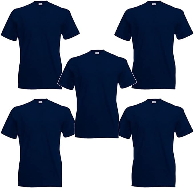 Fruit of the Loom Men's Original T-Shirt | Multicolor | Pack of 5 Fruit of the Loom