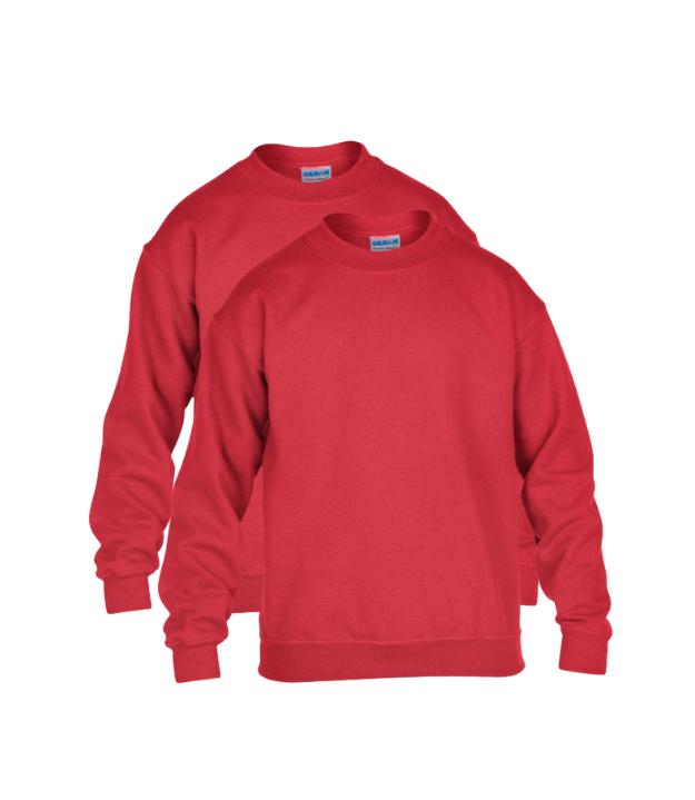 Gildan Heavy Blend Youth Crewneck Sweatshirt Pack of 2 Basic Casual Long Sleeve GILDAN (7184176719711028997)