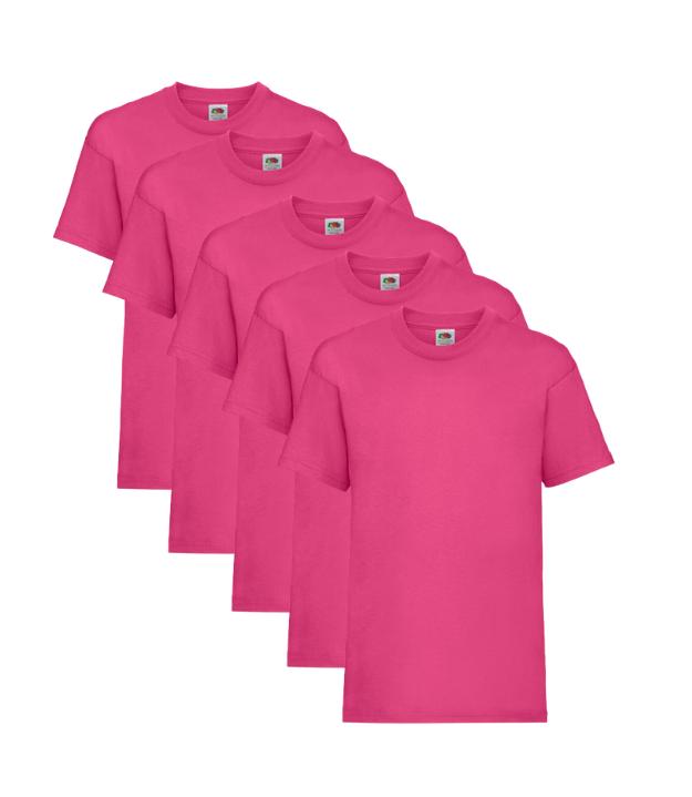 Fruit of the Loom Men's Original T-Shirt | Multicolor | Pack of 5 Fruit of the Loom