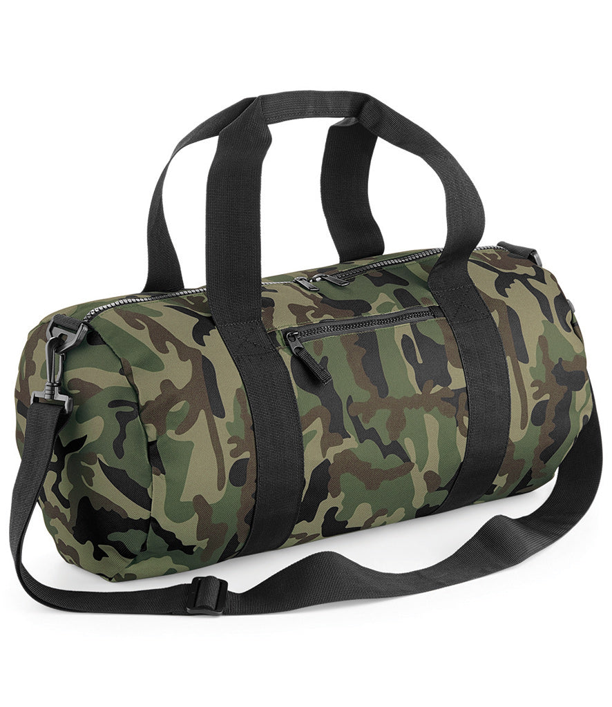 Bagbase Camo Barrel Bag BagBase