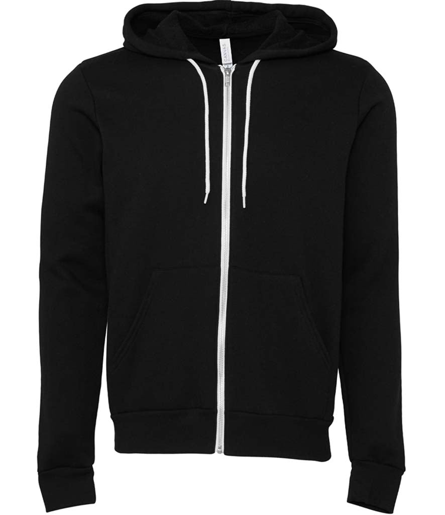 Bella and Canvas | Unisex Poly-Cotton Fleece Full-Zip Hoodie - Prime Apparel