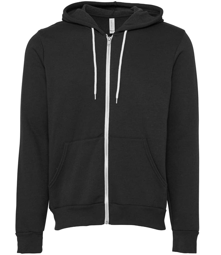 Bella and Canvas | Unisex Poly-Cotton Fleece Full-Zip Hoodie - Prime Apparel