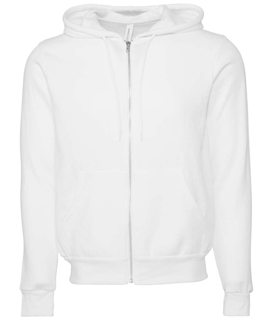 Bella and Canvas | Unisex Poly-Cotton Fleece Full-Zip Hoodie - Prime Apparel