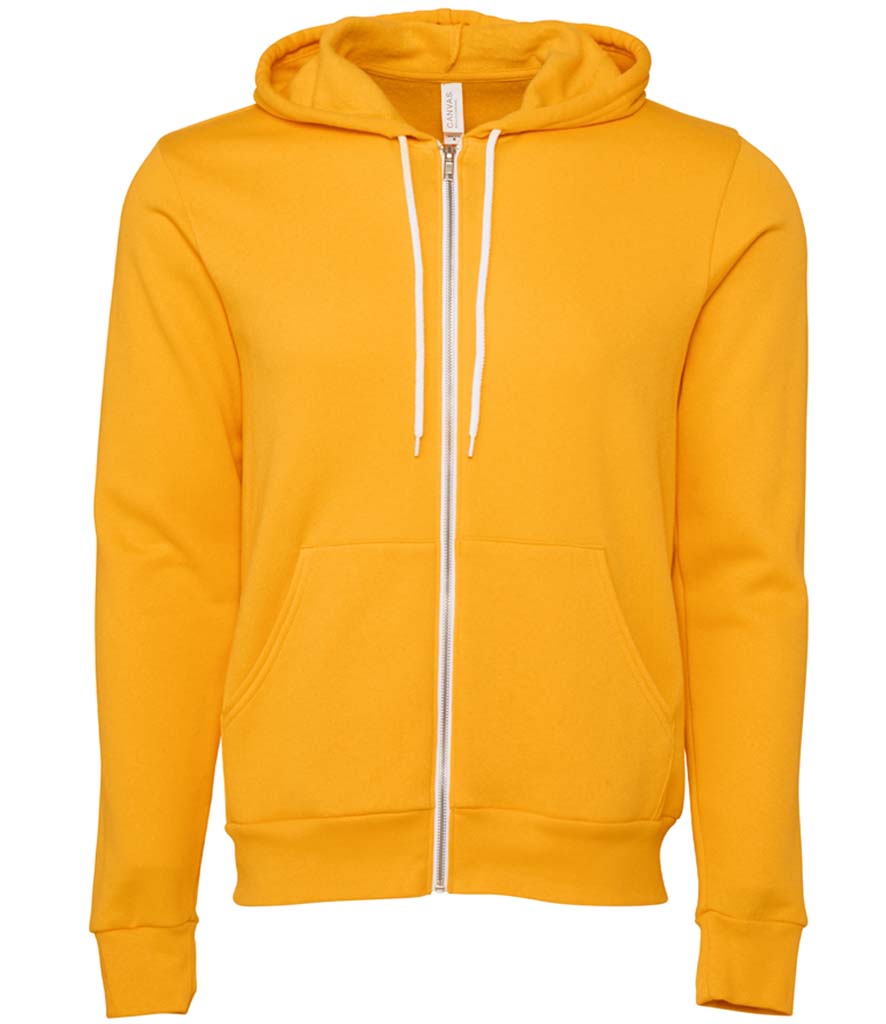 Bella and Canvas | Unisex Poly-Cotton Fleece Full-Zip Hoodie - Prime Apparel
