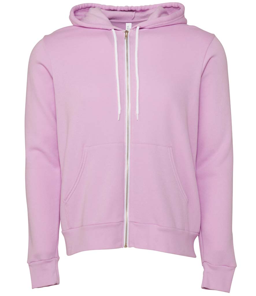 Bella and Canvas | Unisex Poly-Cotton Fleece Full-Zip Hoodie - Prime Apparel