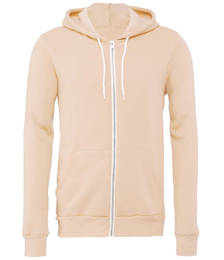 Bella and Canvas | Unisex Poly-Cotton Fleece Full-Zip Hoodie - Prime Apparel