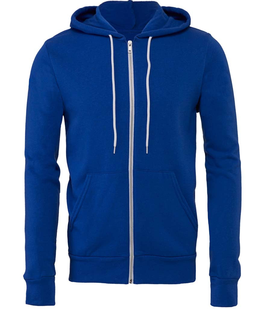 Bella and Canvas | Unisex Poly-Cotton Fleece Full-Zip Hoodie - Prime Apparel