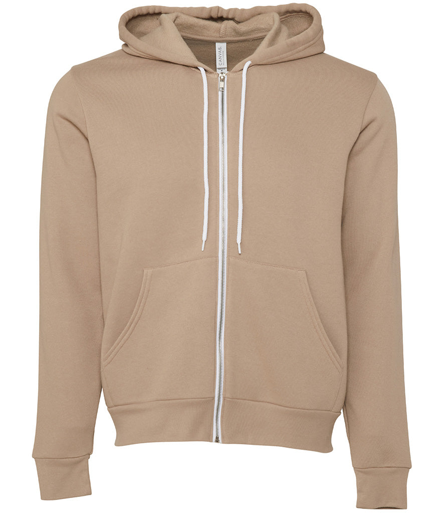 Bella and Canvas | Unisex Poly-Cotton Fleece Full-Zip Hoodie - Prime Apparel