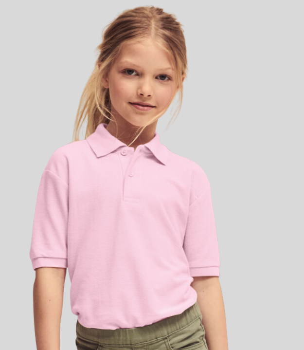 Fruit of the Loom Kids Poly/Cotton Piqué Polo Shirt | Multicolor | For 3 - 15 Years Kids - Prime Apparel
