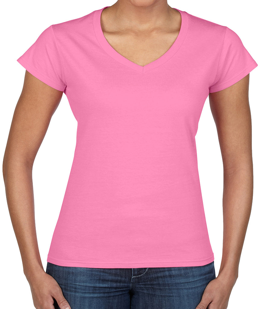Gildan Softstyle Ladies V-Neck T-Shirt - Prime Apparel