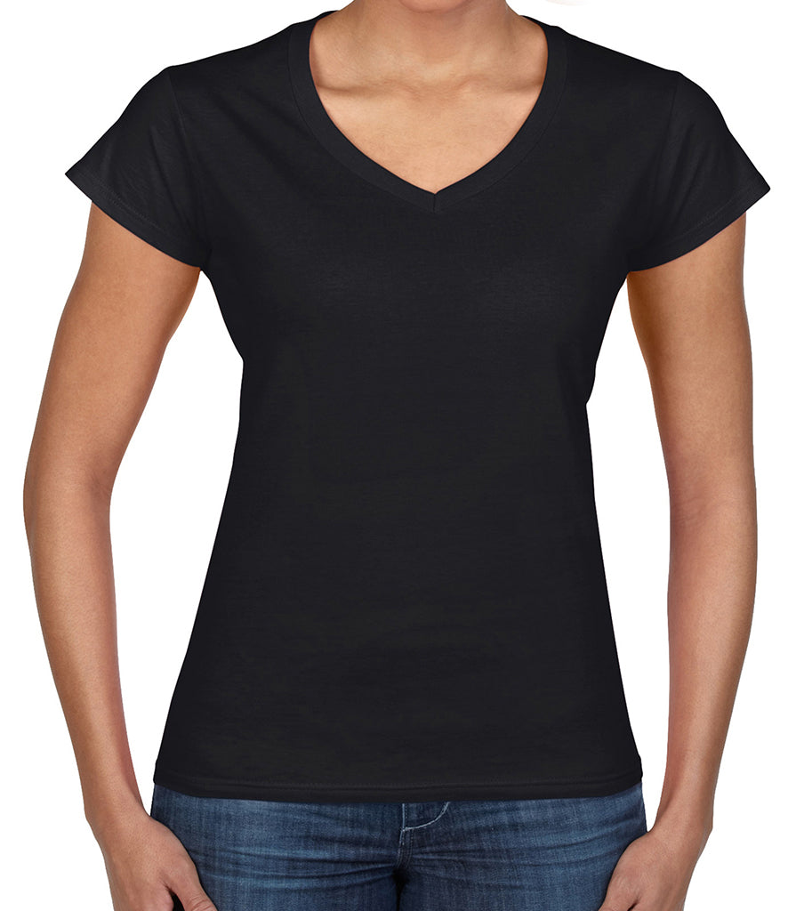 Gildan Softstyle Ladies V-Neck T-Shirt - Prime Apparel
