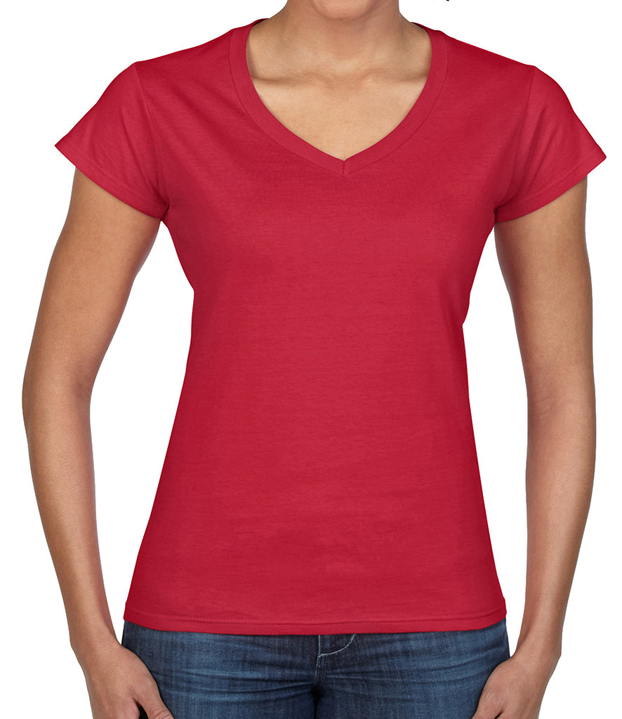 Gildan Softstyle Ladies V-Neck T-Shirt - Prime Apparel
