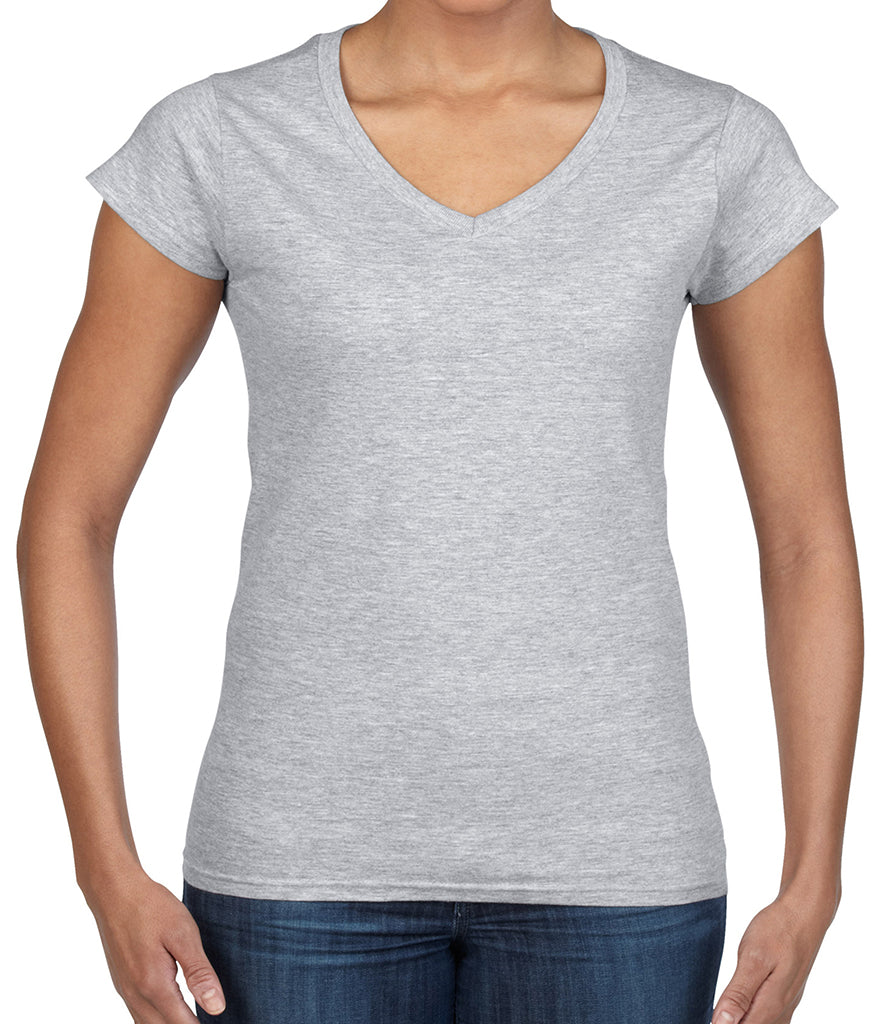 Gildan Softstyle Ladies V-Neck T-Shirt - Prime Apparel