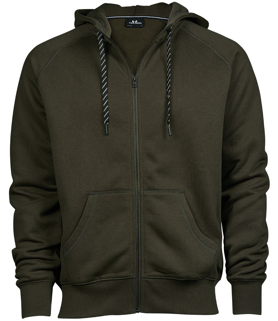 Tee Jays | Mens Fashion Full Zip Hood Tee Jays