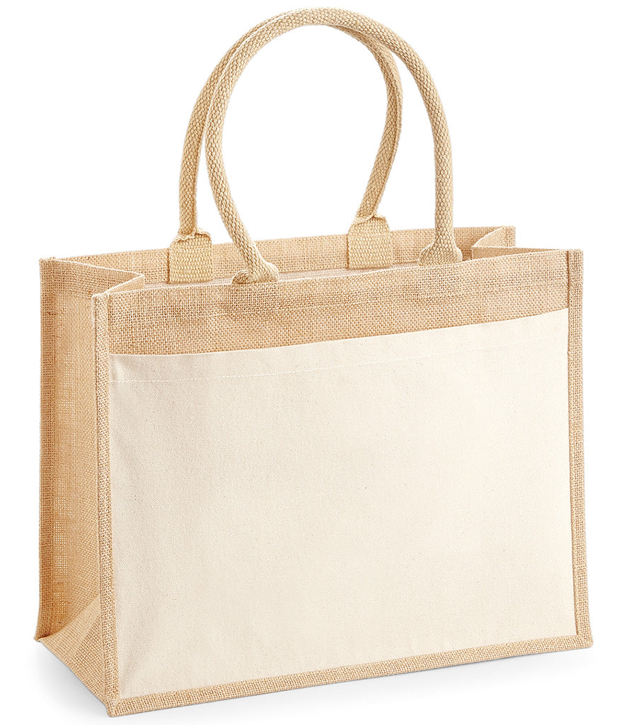 West Ford Mill | Cotton Pocket Jute Shopper - Prime Apparel