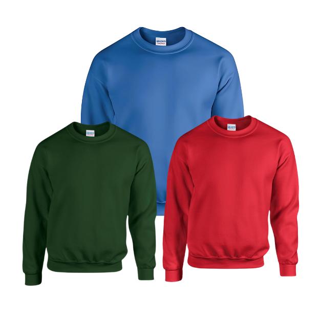 Gildan Heavy Blend Adult Crewneck Sweatshirt Pack of 2 Casual Long Sleeve Classic Menswear Plain GILDAN (7184176719711028997)