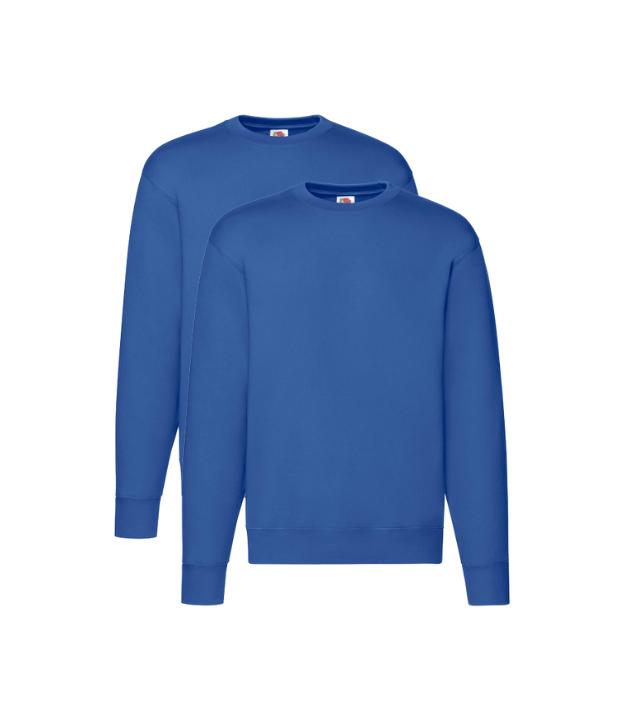 Fruit of the Loom Men's Premium Set-In Sweat | Royal Blue | Pack of 2 Casual Classic Cotton FRUIT OF THE LOOM (7279887302174803718)
