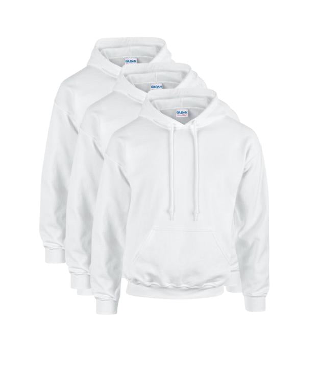 Gildan Heavy Blend Youth Hooded Sweatshirt Pack of 3 Plain Fabric Menswear GILDAN (7184176719711028997)