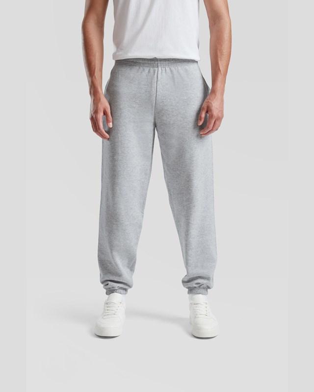 Fruit of the Loom Men's Men's Classic Elasticated Cuff Jog Pants | Dark Heather | Pack of 2 Plain Trouser Menswear Casual FRUIT OF THE LOOM (7279887302174803718)