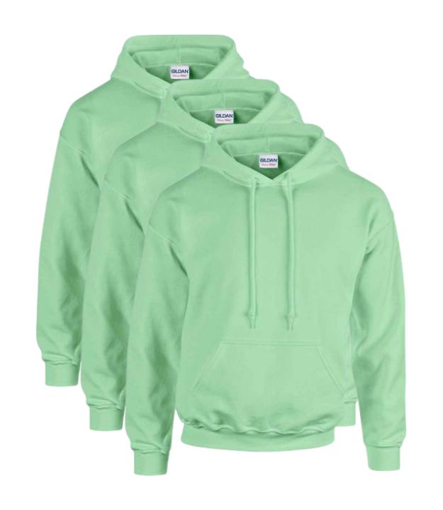 Gildan Heavy Blend Adult Hooded Sweatshirt Pack of 3 Long Sleeves Tops GILDAN (7184176719711028997)