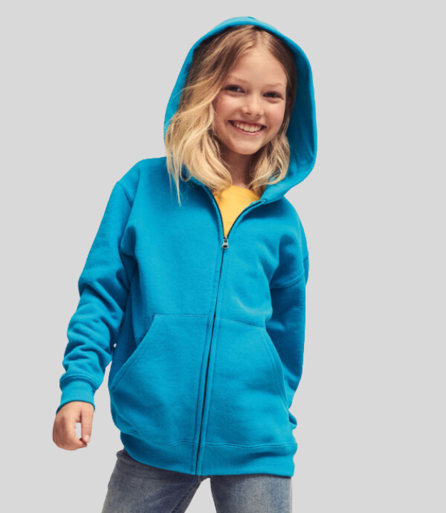 Fruit of the Loom Kids Classic Zip Hooded Sweatshirt | Multicolor | For 5 - 15 Years kids - Prime Apparel