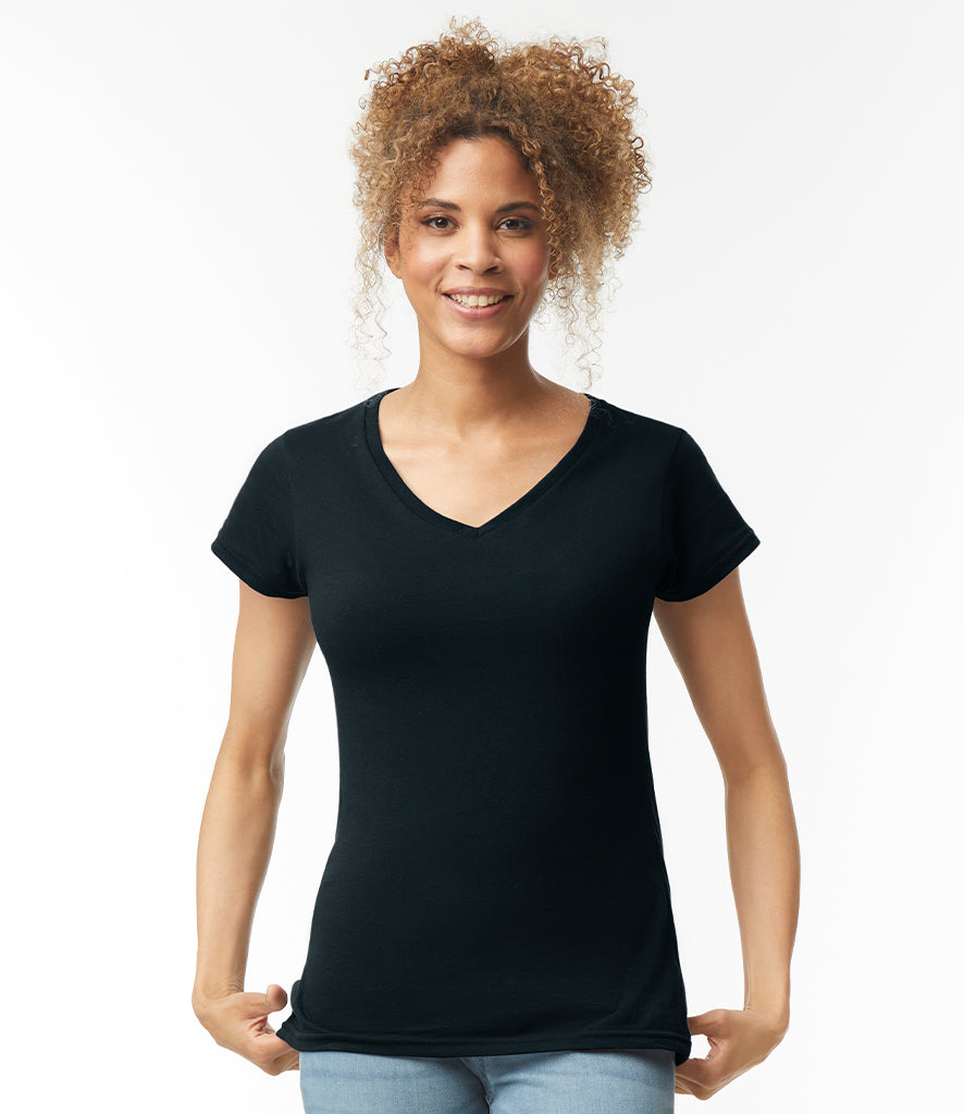 Gildan Softstyle Ladies V-Neck T-Shirt - Prime Apparel