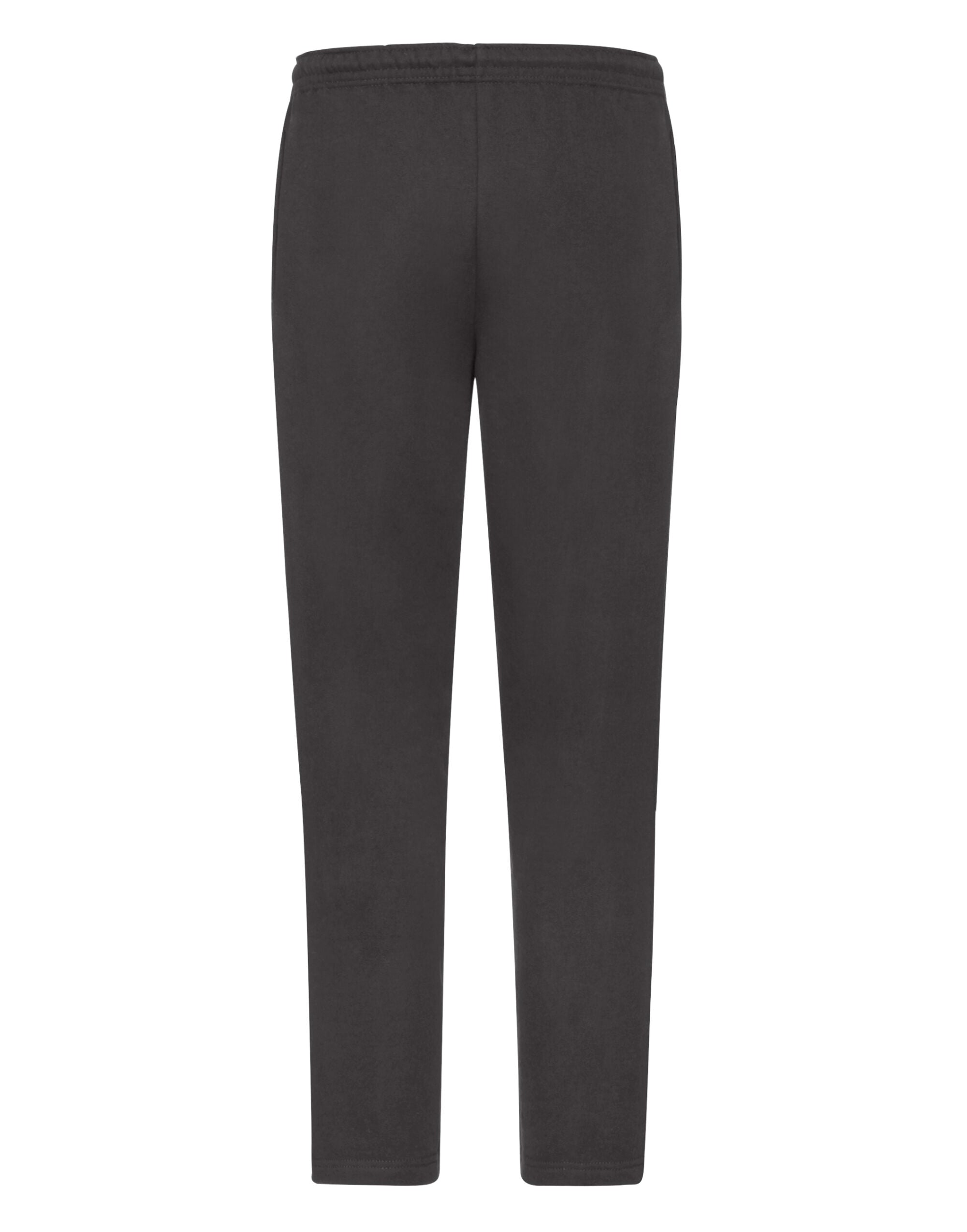 Fruit of the Loom Men's Classic Open Hem Jog Pants - Heather Grey | Pack of 2 Comfortable & Versatile Polyester Trousers Fruit of the Loom