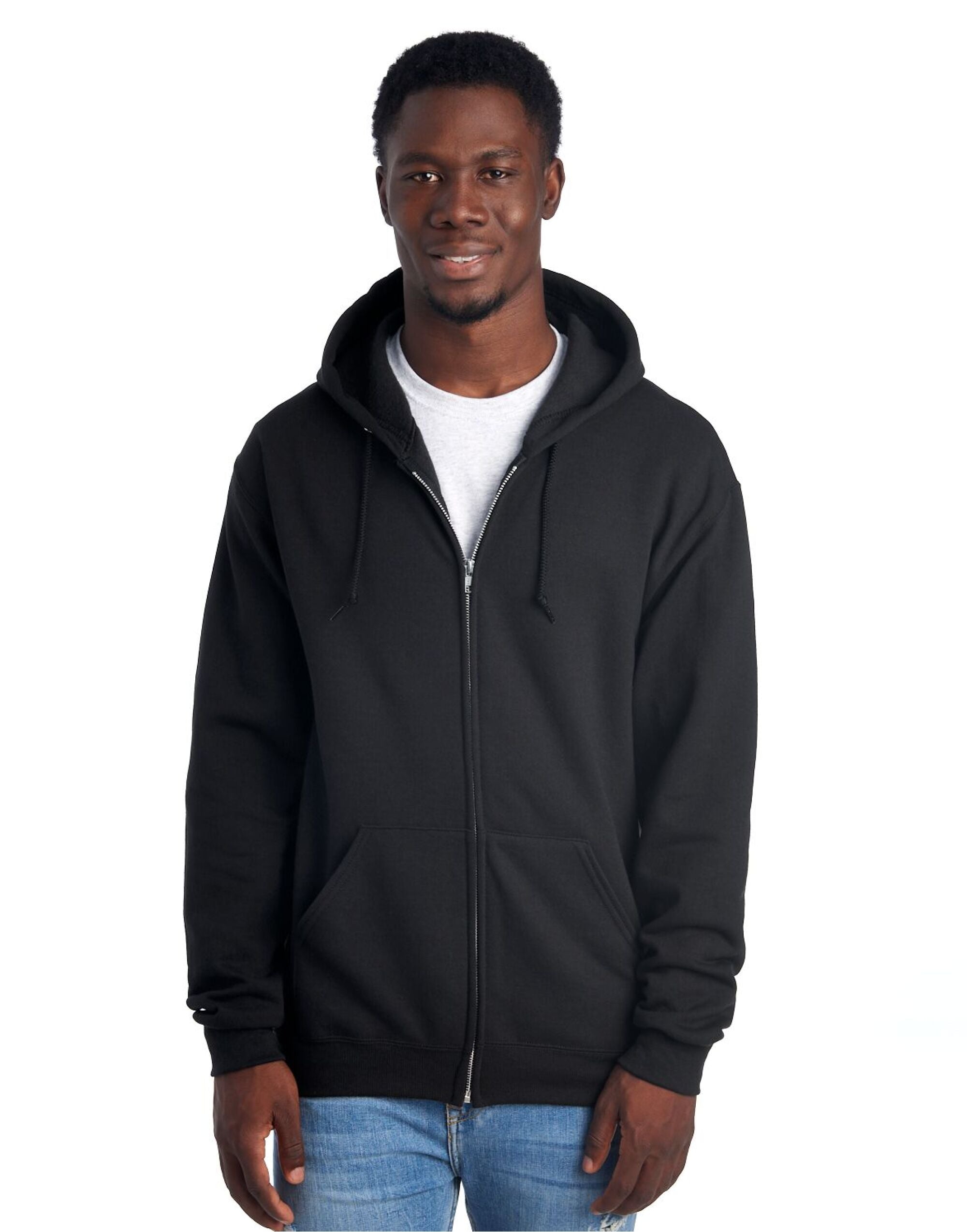 Jerzees NuBlend Full-Zip Hooded Sweat - Men's Outdoor Top - Casual Jerzees (7046223148714362625)