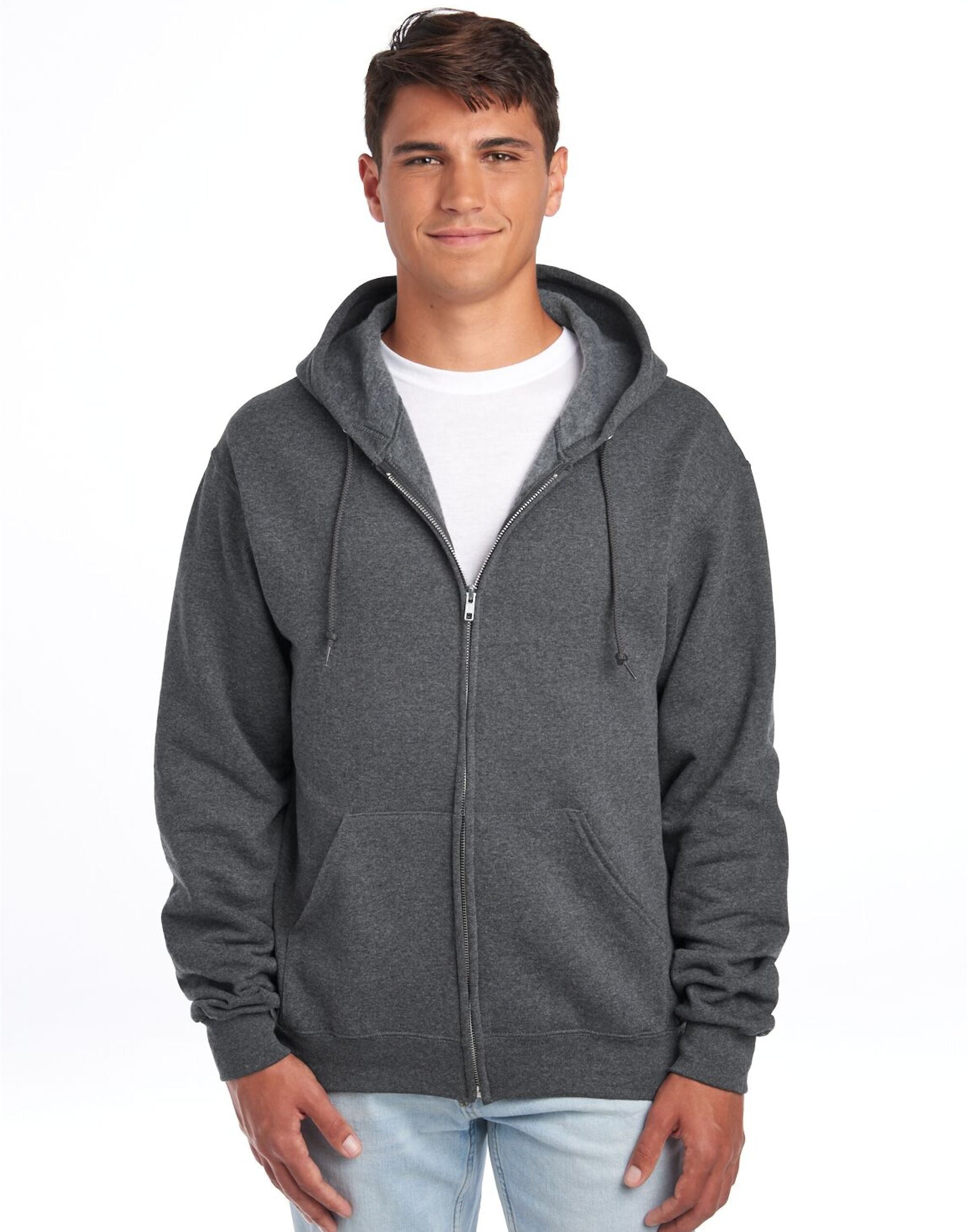 Jerzees NuBlend Full-Zip Hooded Sweat - Men's Outdoor Top - Casual Jerzees (7046223148714362625)