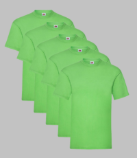 Fruit of the Loom Original T-shirt | Pack Of 5 | S-3XL Fruit of the Loom