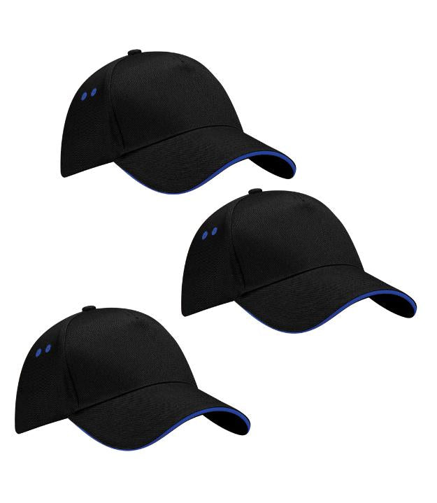 Beechfield Ultimate 5 Panel Sandwich Peak Cap Pack of 3 Beechfield (7046980563227543298)