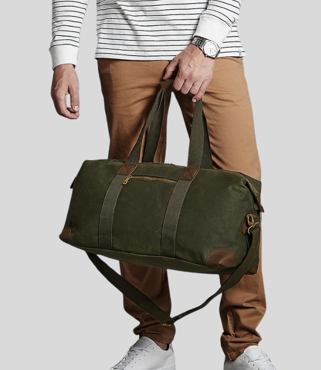 Quadra Heritage Washed Canvas Holdall Quadra