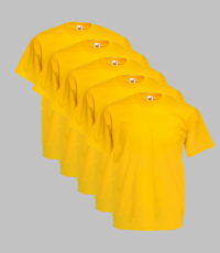 Fruit of the Loom Original T-shirt | Pack Of 5 | S-3XL Fruit of the Loom